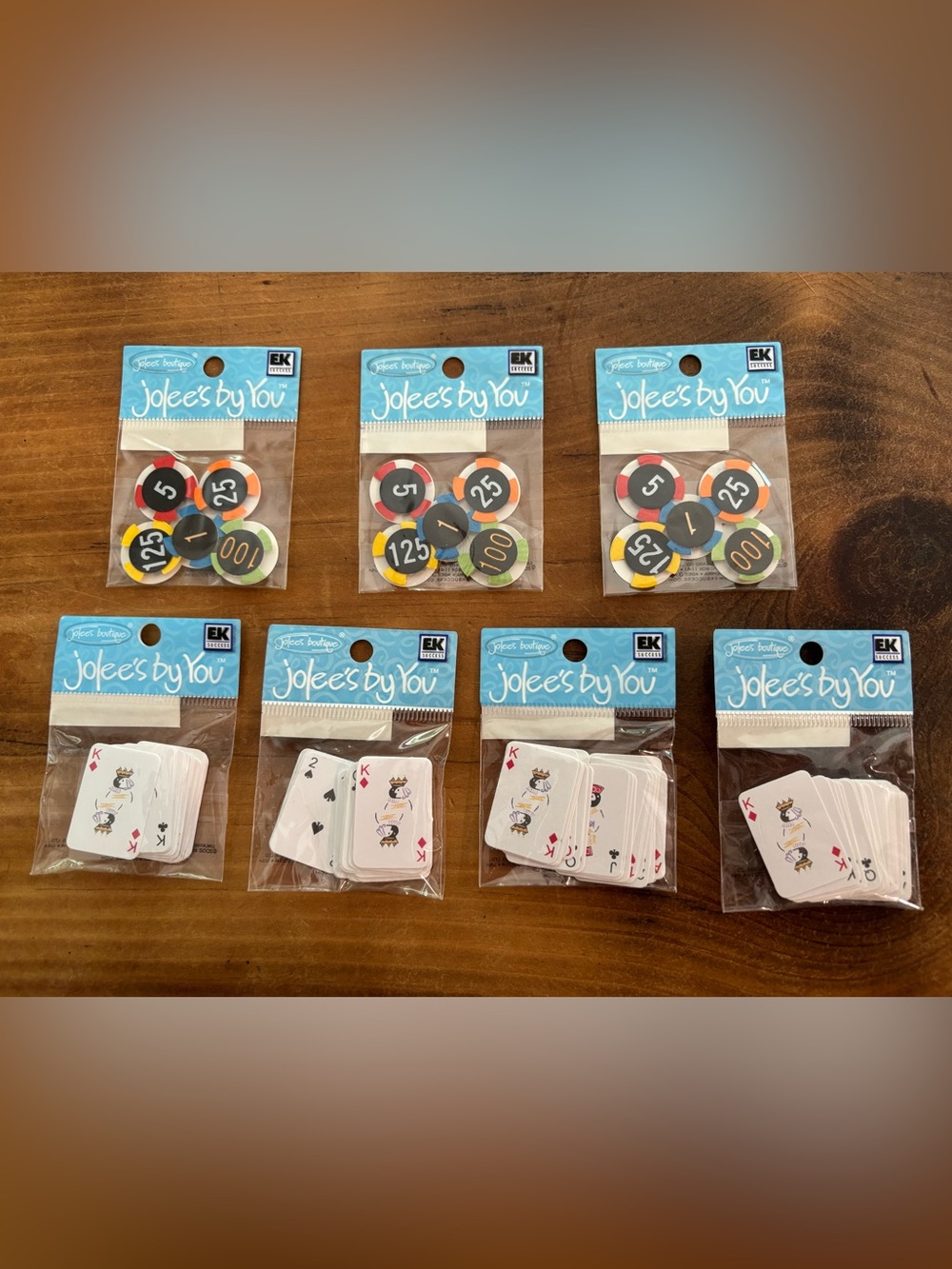 Jolee’s Boutique Casino Chips and Card Decks - 7 packs